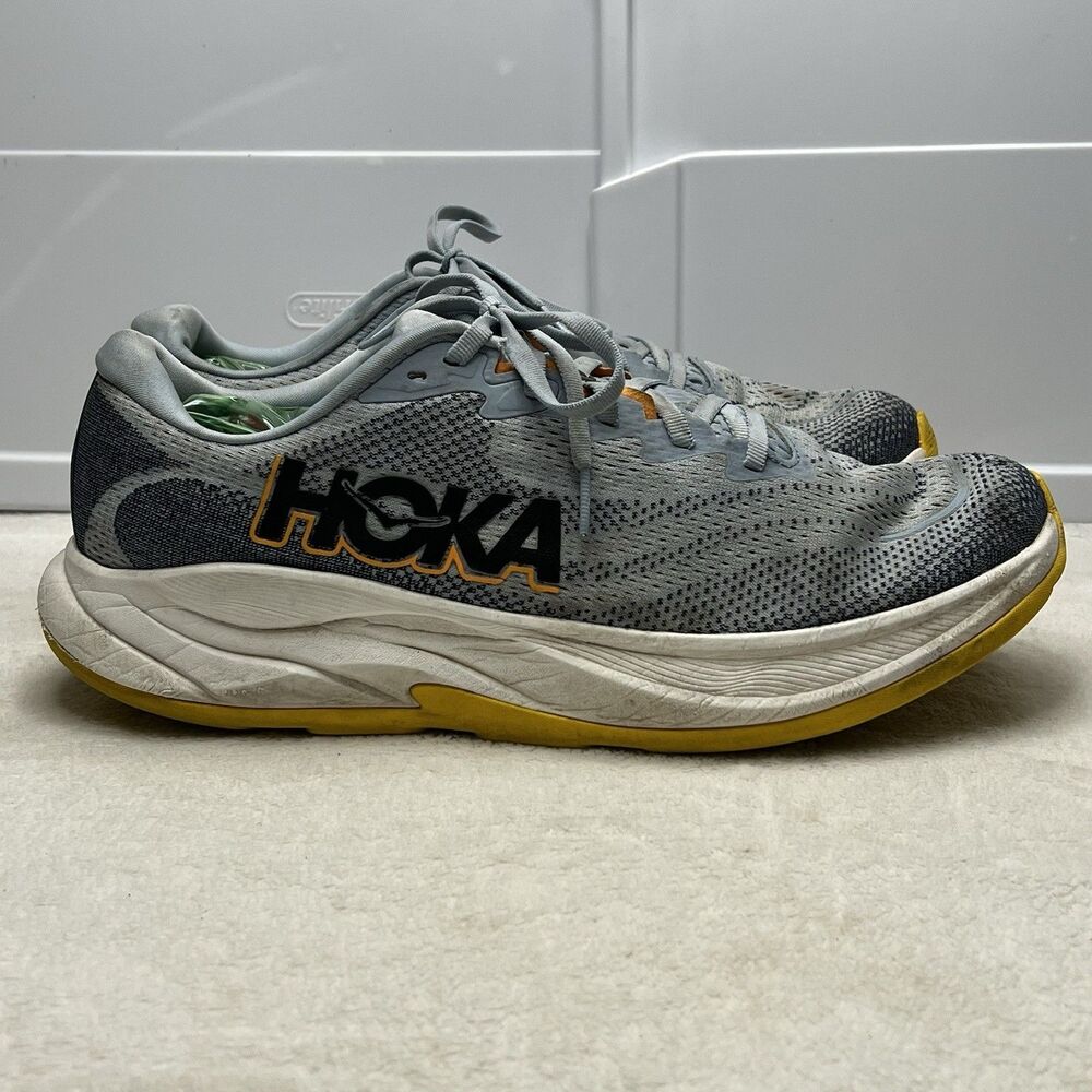 Hoka One One Rincon 4 Mens 12.5D Drizzle Nautical Dusk Running Walking Shoes